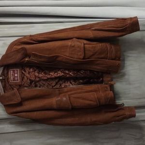 Andrew Marc Vintage 1995 brushed leather bomber jacket